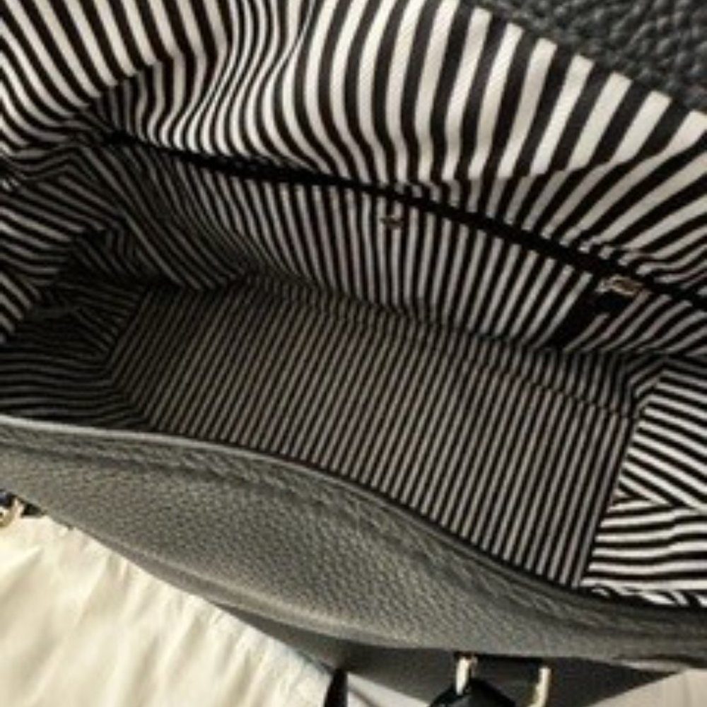 KATE SPADE JACKSON STREET ARIETTA PEBBLED LEATHER TOTE - BLACK - Picture 6 of 6